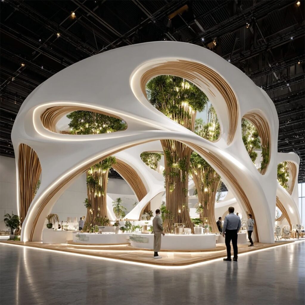 Outdoor exhibition stands